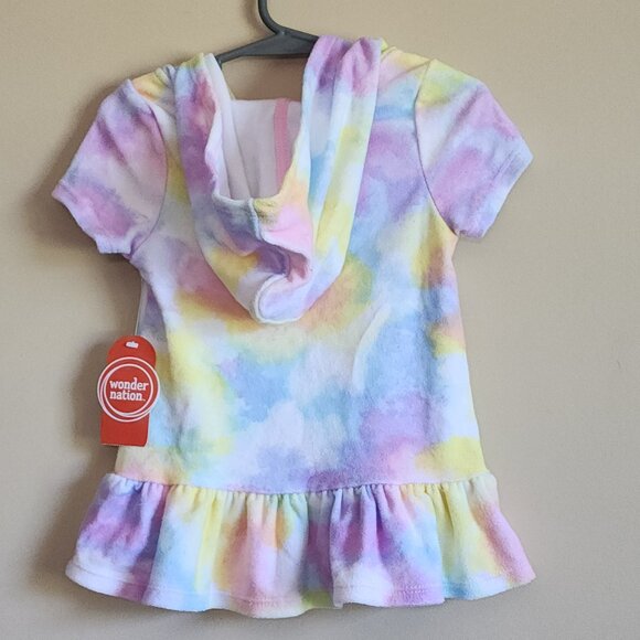 Wonder Nation Toddler Girl Tie Dye Swim Cover Up, Sizes 18 Months NWT - Picture 3 of 4